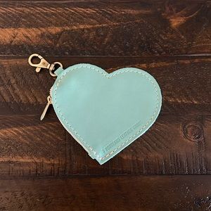 Portland Leather Goods Mint Heart Pouch, NEW.
